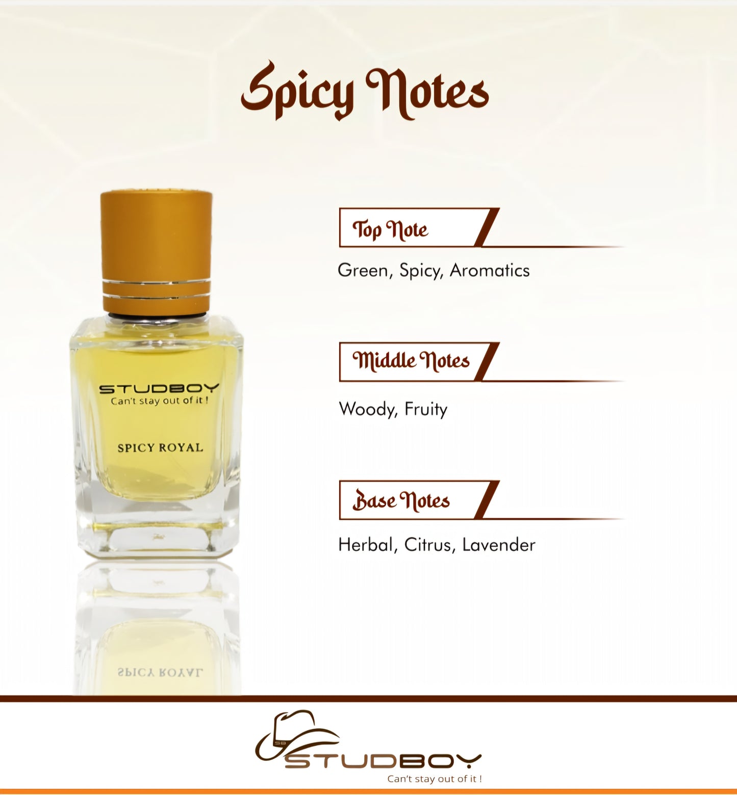 StudBoy Spicy Royal Perfume/Parfum, Unisex, 50ml (With Box)