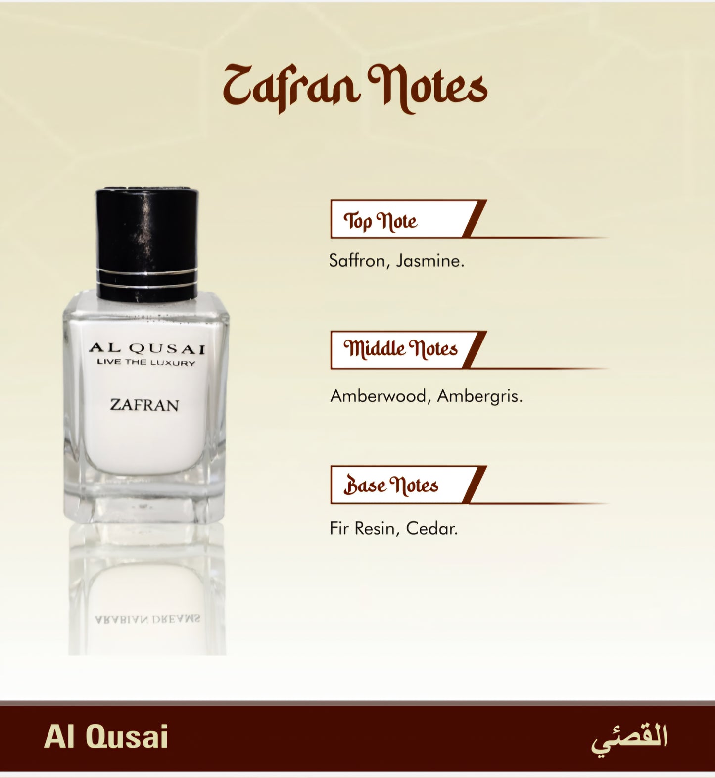 Al Qusai Zafran, Perfume/Parfum, Unisex, 50ml (without box)