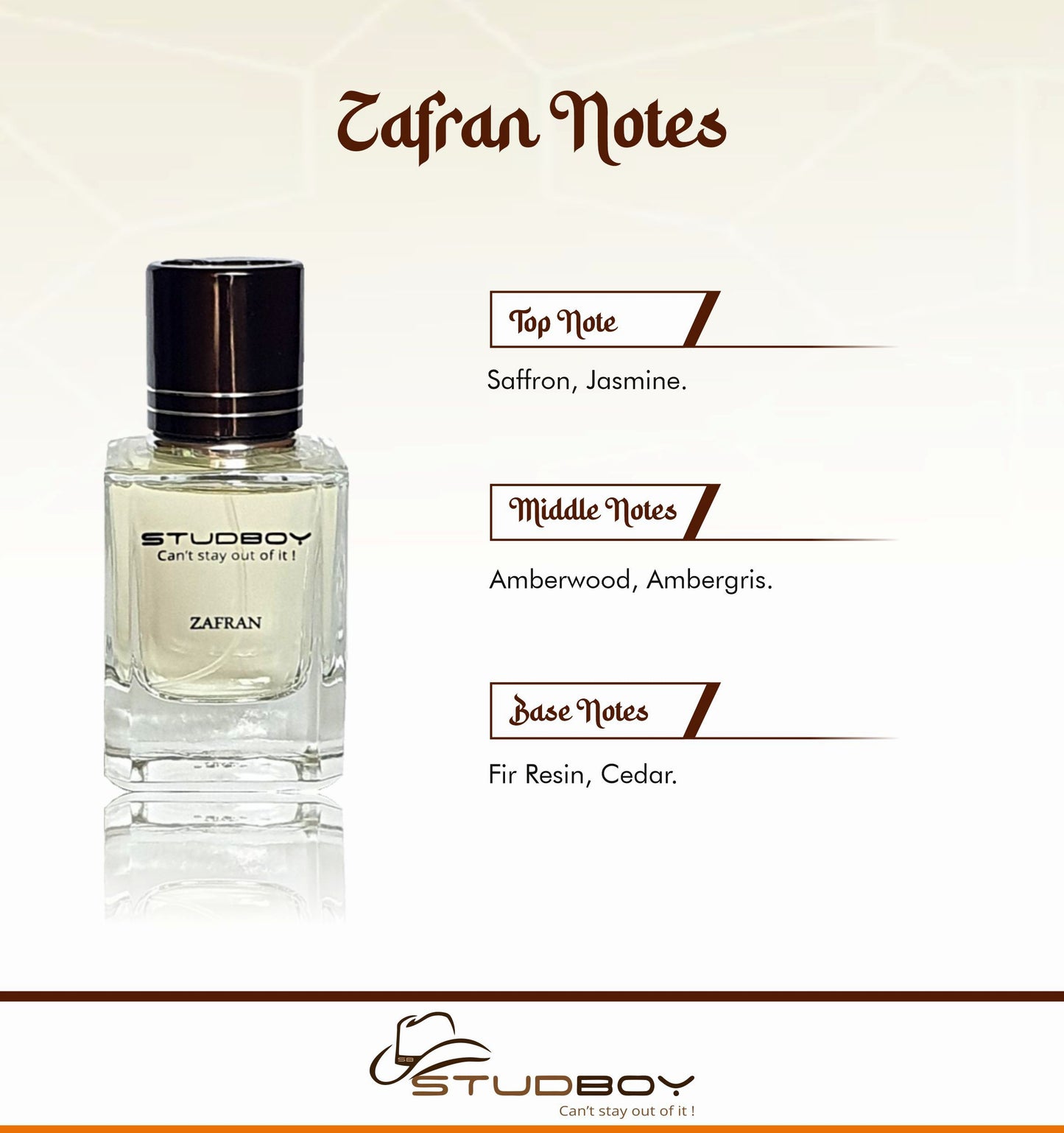 StudBoy Zafran Perfume/Parfum, Unisex, 50ml (without box)