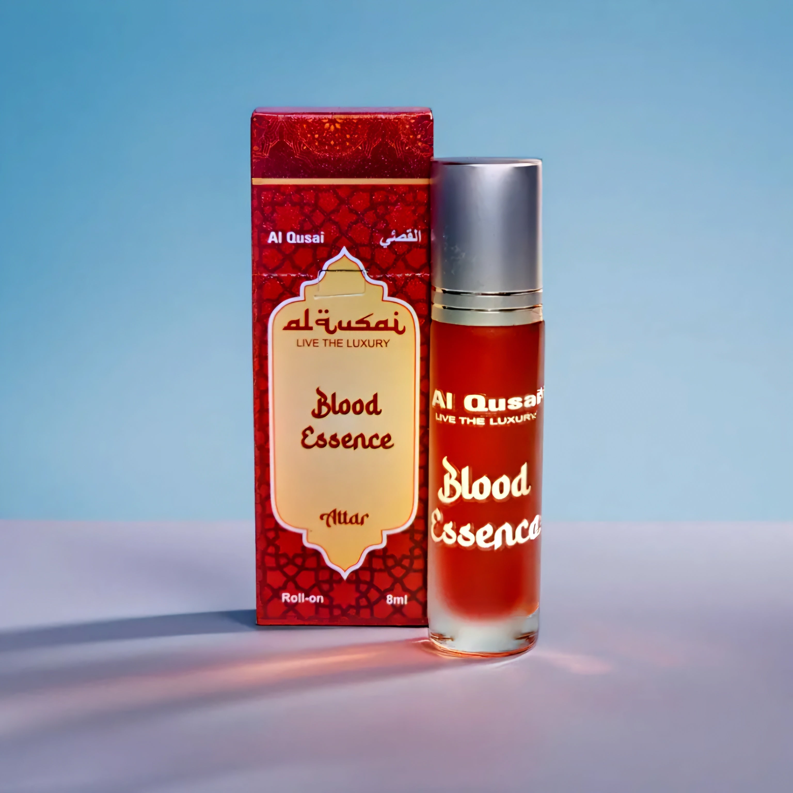 Al Qusai Blood Essence Attar, Unisex, 8ml Roll-On